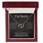 Everlasting Love Necklace for her, I'm sorry gift, sorry gift