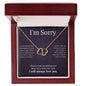 Everlasting Love Necklace for her, I'm sorry gift, sorry gift