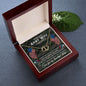 Everlasting Love 10K solid gold, to the best army wife in the world, necklace, Personalized gifts