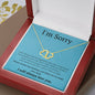 Everlasting Love Necklace for her, I'm sorry gift, sorry gift