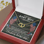 Everlasting Love 10K solid gold, to the best army wife in the world, necklace, Personalized gifts
