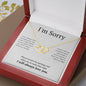 Everlasting Love Necklace for her, I'm sorry gift, sorry gift