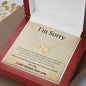Everlasting Love Necklace for her, I'm sorry gift, sorry gift