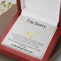 Everlasting Love Necklace for her, I'm sorry gift, sorry gift