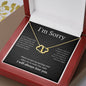 Everlasting Love Necklace for her, I'm sorry gift, sorry gift