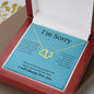 Everlasting Love Necklace for her, I'm sorry gift, sorry gift