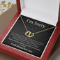 Everlasting Love Necklace for her, I'm sorry gift, sorry gift