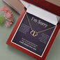 Everlasting Love Necklace for her, I'm sorry gift, sorry gift