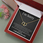 Everlasting Love Necklace for her, I'm sorry gift, sorry gift