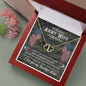 Everlasting Love 10K solid gold, to the best army wife in the world, necklace, Personalized gifts