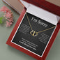 Everlasting Love Necklace for her, I'm sorry gift, sorry gift