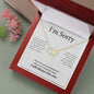 Everlasting Love Necklace for her, I'm sorry gift, sorry gift