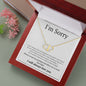 Everlasting Love Necklace for her, I'm sorry gift, sorry gift