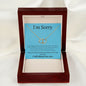 Everlasting Love Necklace for her, I'm sorry gift, sorry gift