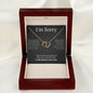 Everlasting Love Necklace for her, I'm sorry gift, sorry gift