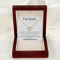 Everlasting Love Necklace for her, I'm sorry gift, sorry gift
