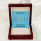Everlasting Love Necklace for her, I'm sorry gift, sorry gift