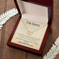 Everlasting Love Necklace for her, I'm sorry gift, sorry gift