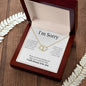 Everlasting Love Necklace for her, I'm sorry gift, sorry gift