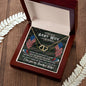 Everlasting Love 10K solid gold, to the best army wife in the world, necklace, Personalized gifts