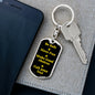 Be Safe Dog tag Keychain