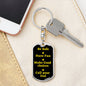 Be Safe Dog tag Keychain