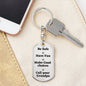 Be Safe Dog tag Keychain