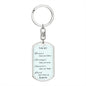 Customizable braver, smarter, Keychain