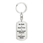 Be Safe Dog tag Keychain