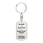 Be Safe Dog tag Keychain