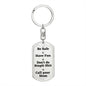 Be Safe Dog tag Keychain