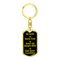 Be Safe Dog tag Keychain