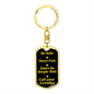 Be Safe Dog tag Keychain