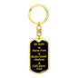 Be Safe Dog tag Keychain