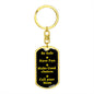 Be Safe Dog tag Keychain