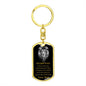 Encouraging Dog Tag Keychain from Dad