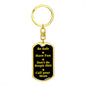 Be Safe Dog tag Keychain