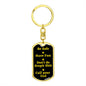 Be Safe Dog tag Keychain