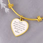 Braver, Stronger, Smarter, Loved, Heart Bangle Bracelet