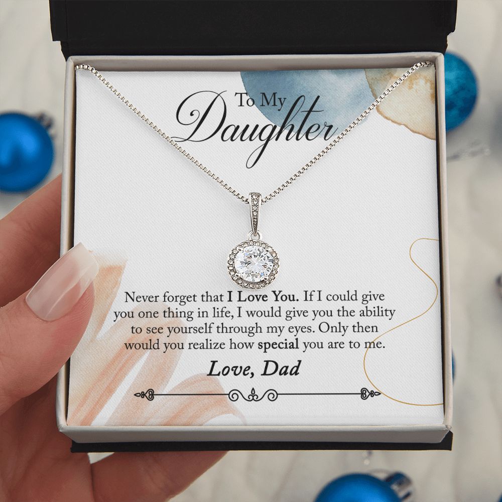 Eternal hope Necklace, Daughters gift from Dad,