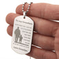 Engraved To my Grandson From Grandpa Dog Tag