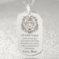 Encouraging Military Dog Tag from Mom