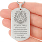 Encouraging Military Dog Tag from Mom