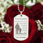 Engraved To my Grandson From Grandpa Dog Tag