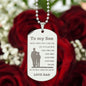 Engraved To my Son from Dad Dog Tag