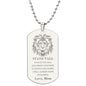 Encouraging Military Dog Tag from Mom