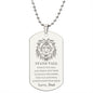 Encouraging Military Dog tag from Dad