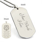 Encouraging Military Dog tag from Dad
