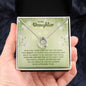 Lucky Charm Necklace, Daughters gift, Special Message card gift for daughter, Personalized gifts