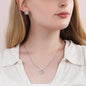 Love Knot Earring & Necklace Set, Fiance necklace gift set, Valentines day gift.